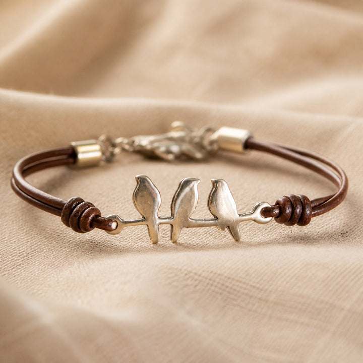 LETTICE | BIRD BRANCH LEATHER BRACELET
